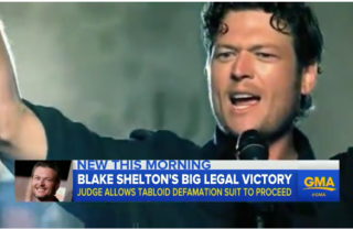 Blake Shelton Wins Court Ruling, Defamation Case Against Magazine Moves ...