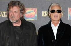 Robert Plant, left, and Jimmy Page via Featureflash Photo Agency and Shutterstock