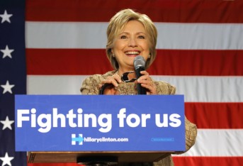 Image of Hillary Clinton via Joseph Sohm/Shutterstock