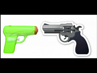 gun emoji via apple 