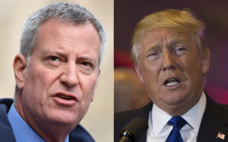 deblasio-trump via shutterstock