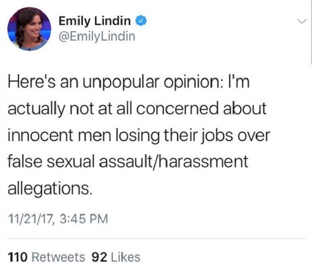 Emily Lindin Sacrifice Innocent Men To Fight Sexual Misconduct Law And Crime 