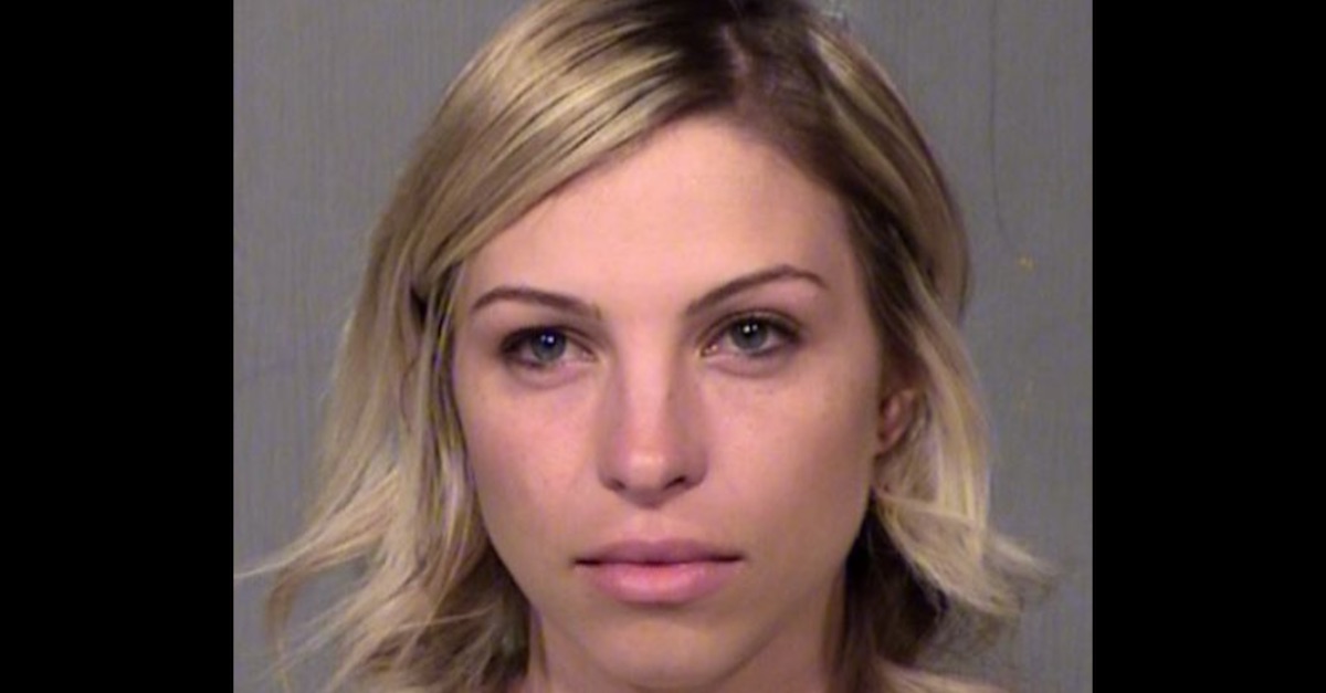 Brittany Zamora appears in a Maricopa County, Ariz. Sheriff's Office mugshot.