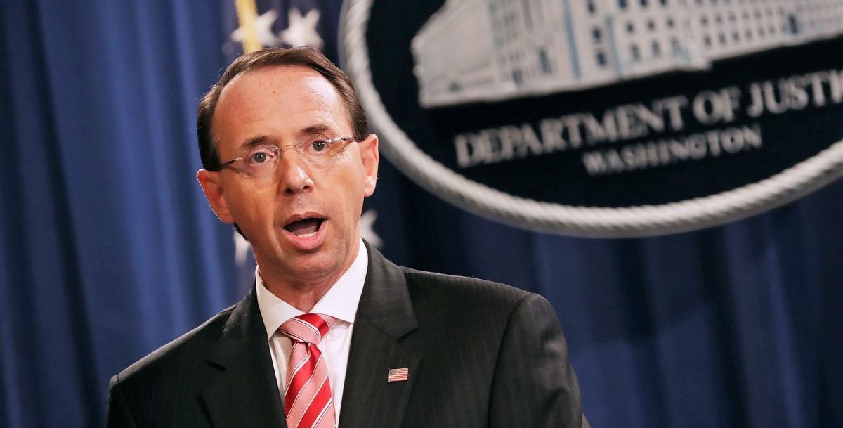 Deputy Attorney General Rod Rosenstein Announces Indictment Of 12 Russian Military Officers For DNC Hacking