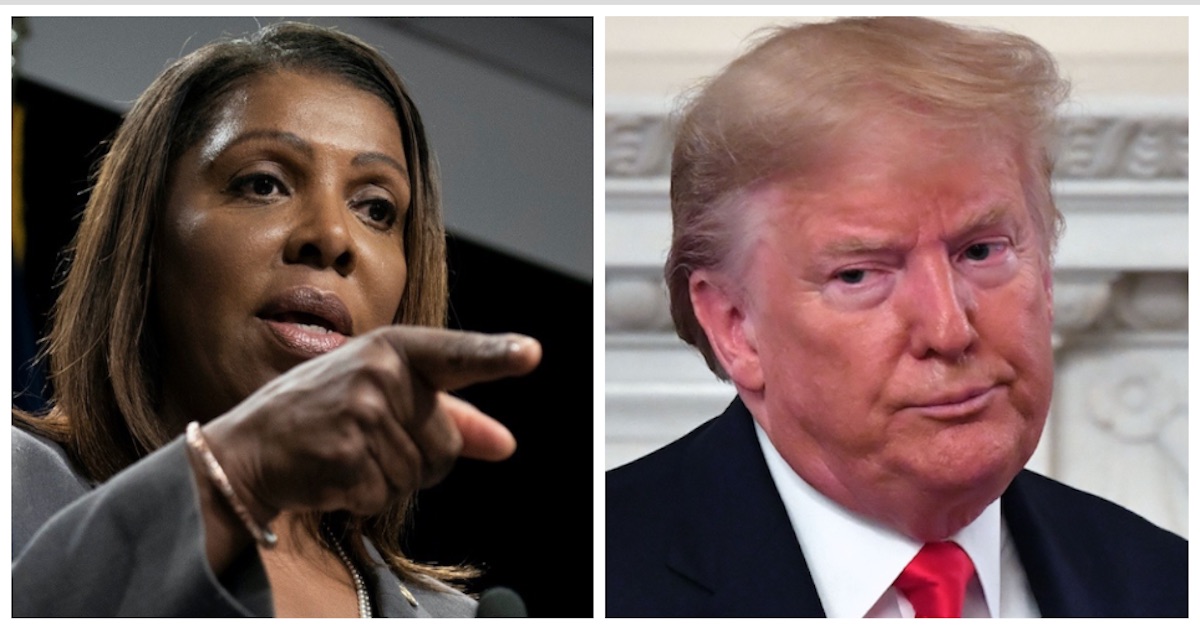 Letitia James, Donald Trump