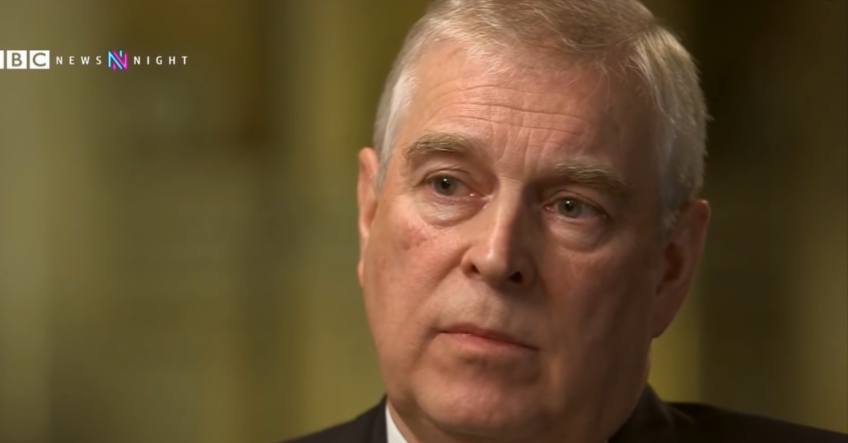 Prince Andrew via BBC and CBSN