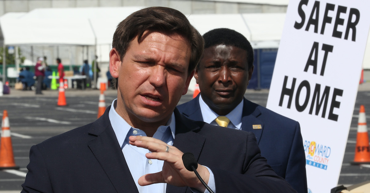 Florida Governor Ron DeSantis Holds Press Conference On State's Coronavirus Response