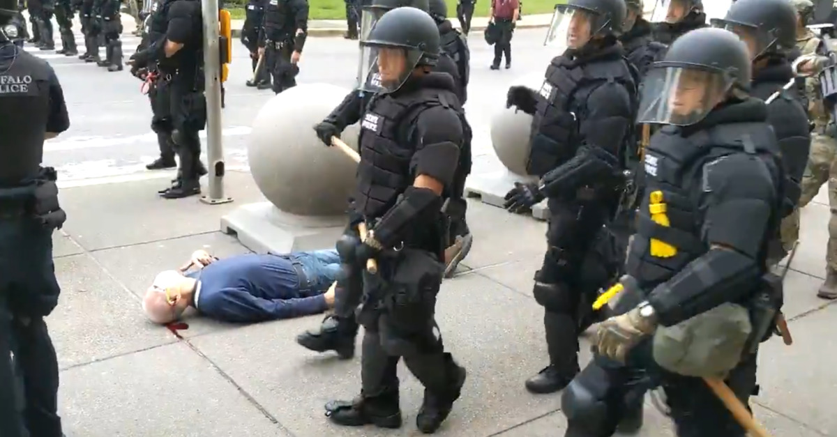 Buffalo Protester Martin Gugino Bleeding