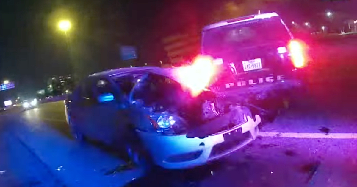 Video Of Suspected Drunk Driver Crashing Into Police Car In Texas 3611