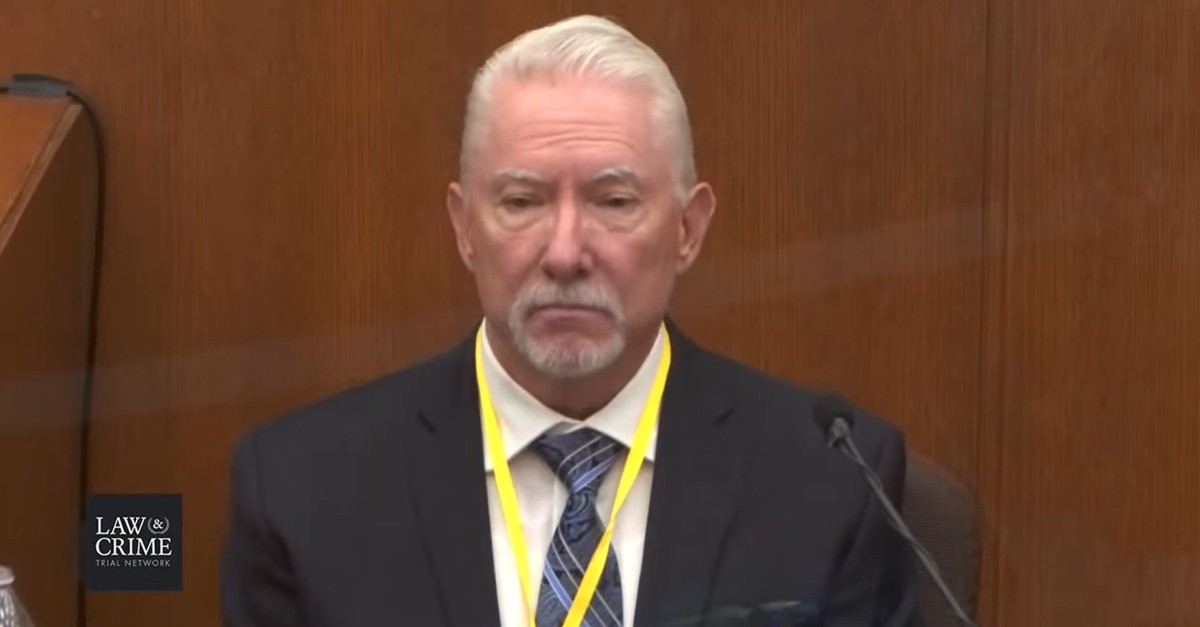 Barry Brodd, defense expert witness in the trial of Minneapolis police officer Derek Chauvin.
