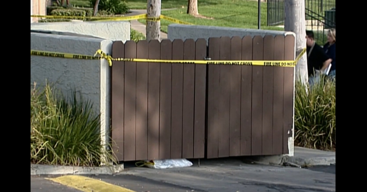 Crime scene of the murder of Laurie Diane Potter