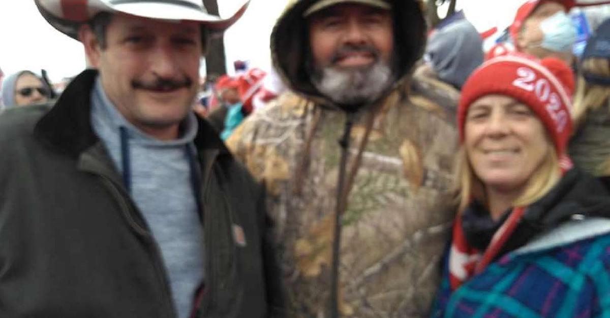 The FBI embedded this image from John 'Jack' Juran's Facebook page, showing him in a Trump 2020 cowboy hat on Jan. 6