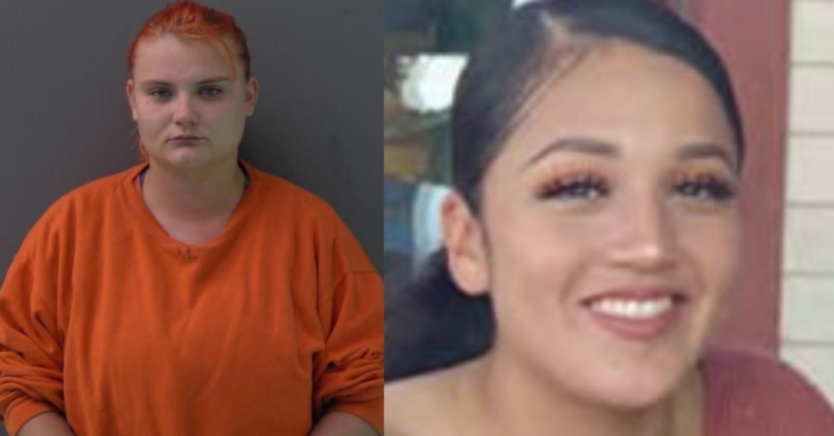 Mugshot of Cecily Aguilar (left); picture of Vanessa Guillen