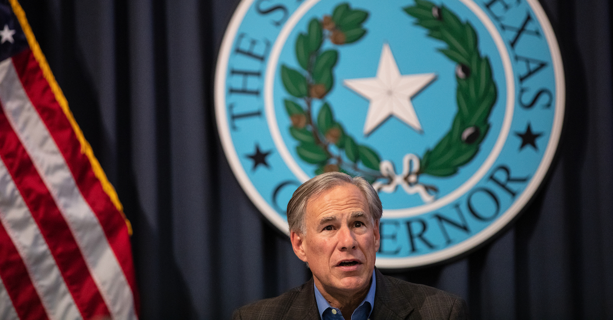 Texas Gov. Greg Abbott speaks during a border security briefing on July 10, 2021, in Austin.