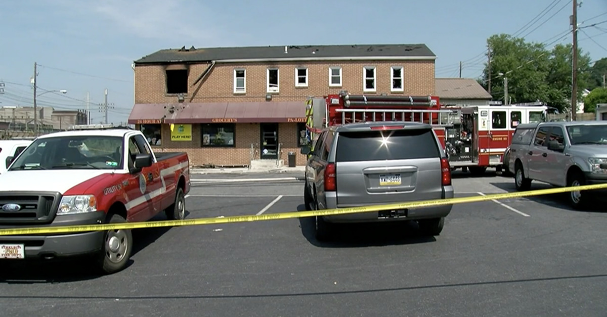 An image of the burned apartment after a fire that took four lives