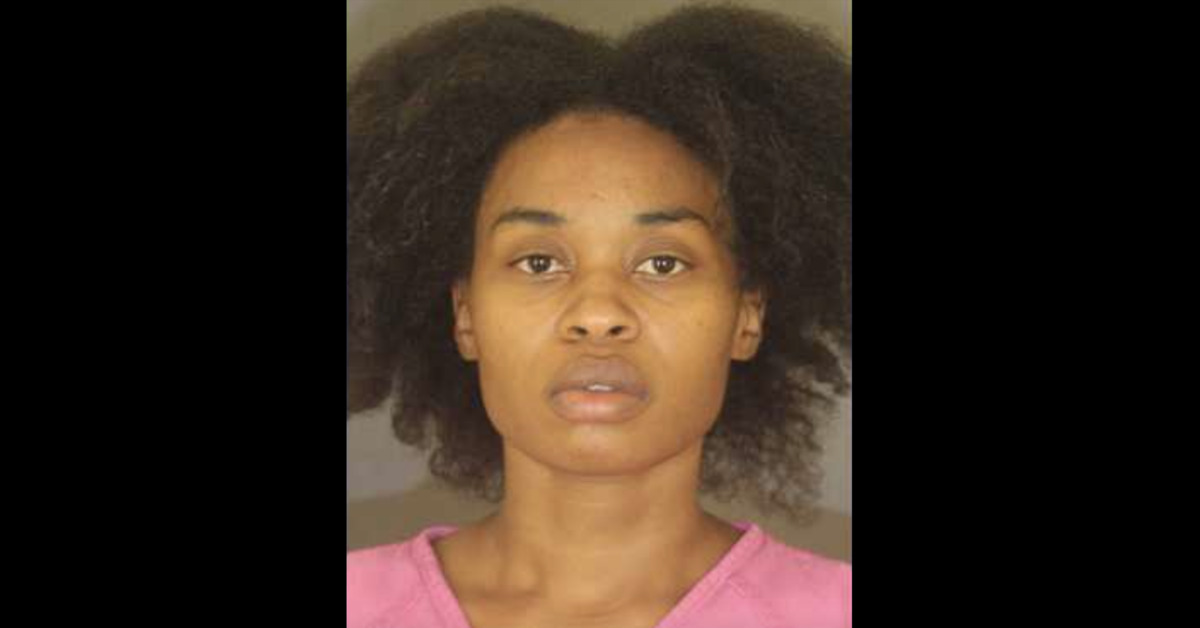 Jameria Hall appears in a mugshot