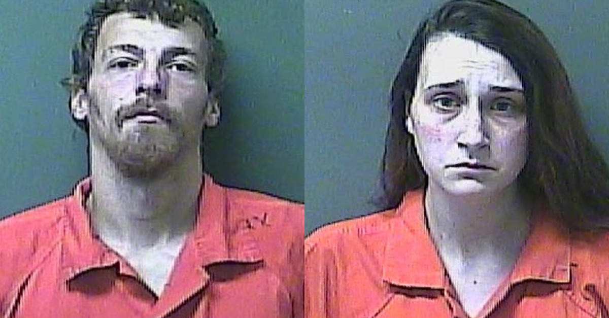 Alan Morgan and Mary Yoder appear in mugshots