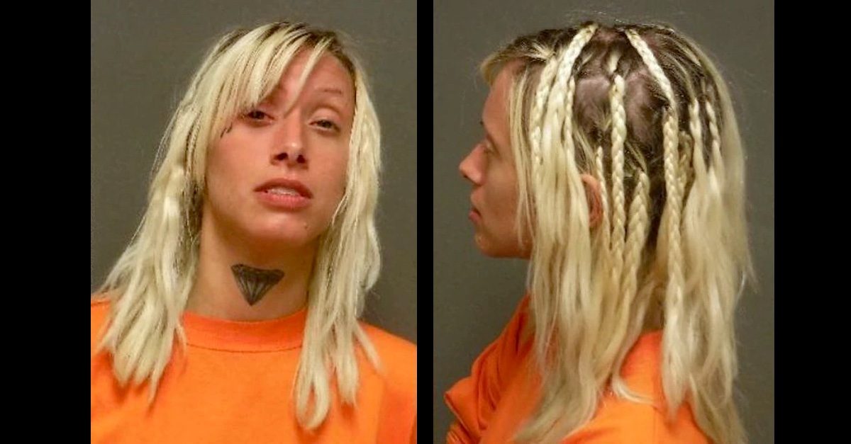 Blair Rebecca Whitten appears in a mugshot taken by the Cass County, N.D. Jail.