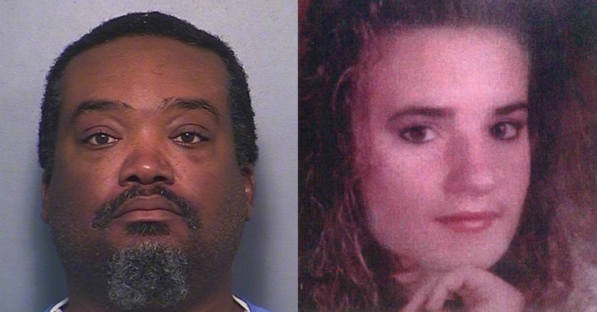Prison photo of Danny Lamont Hamilton, and image of Priscilla Ann Lewis.