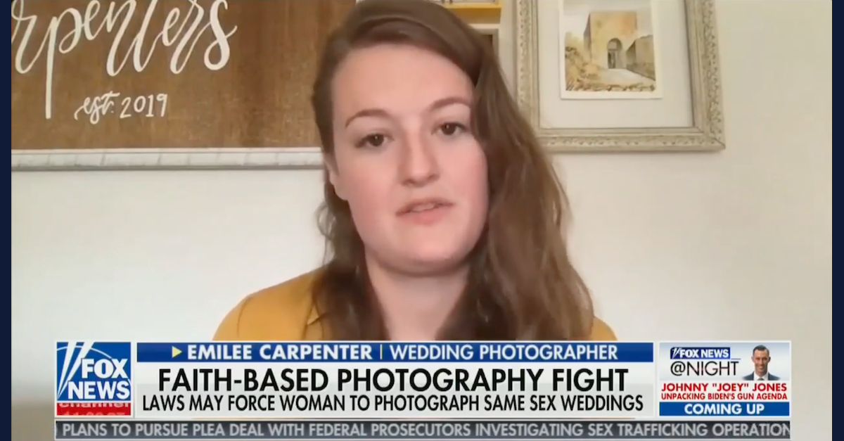 Emilee Carpenter is seen in a Fox News Channel screengrab.
