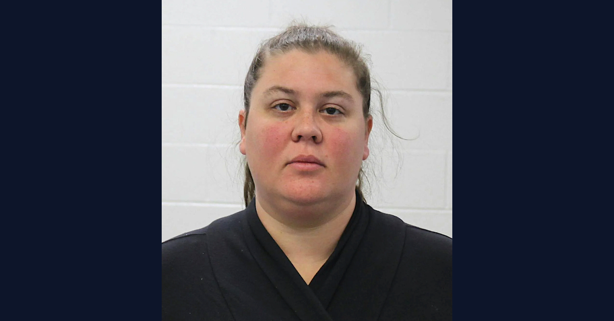 Katrina Phelan appears in a Pottawatamie County Jail mugshot.