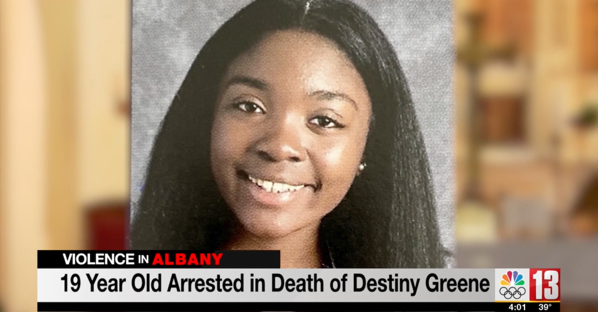 Destiny Greene appears in a photo obtained by WNYT-TV.