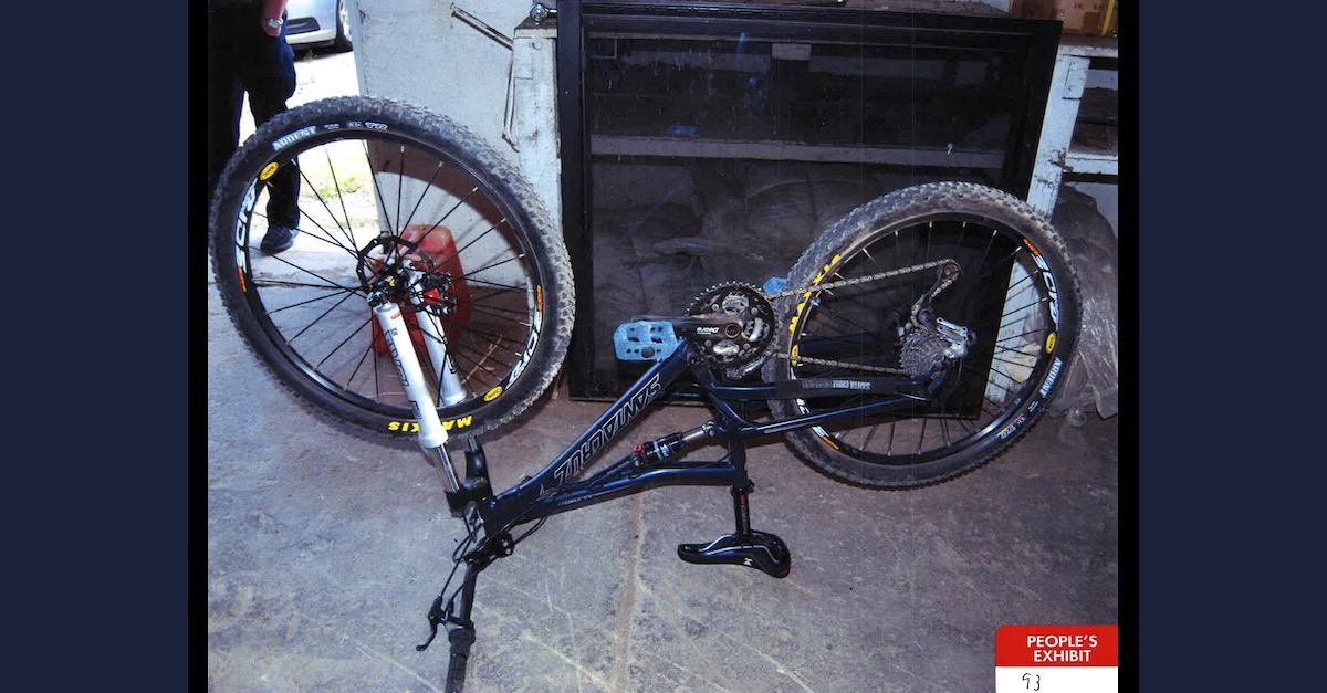 State's evidence photo 93 shows Suzanne Morphew's bicycle.