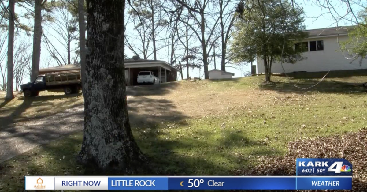The site of a murder-suicide in sleepy Glenwood, Arkansas