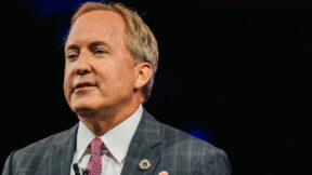 Texas Attorney General Ken Paxton speaks during the Conservative Political Action Conference CPAC held at the Hilton Anatole on July 11, 2021 in Dallas, Texas. (Photo by Brandon Bell/Getty Images.)