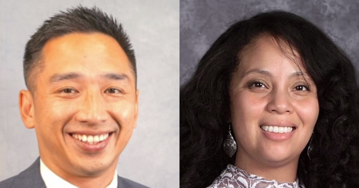 David Shenhan Yang (L) and Natasha Harris (L) appear in school photos