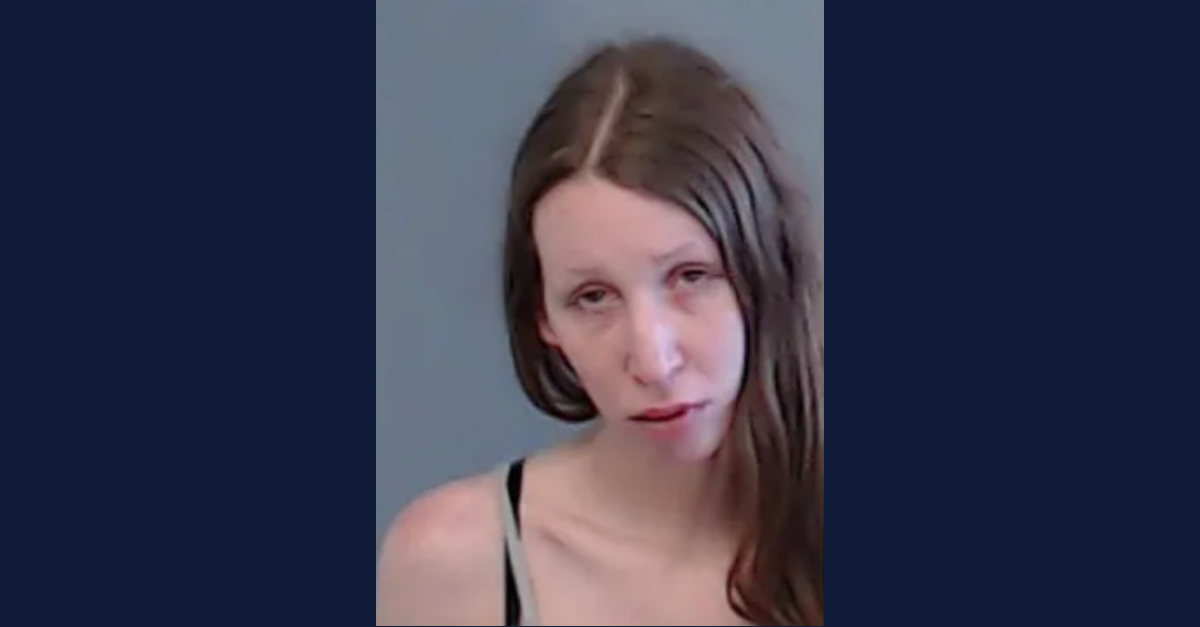 Christie Montgomery appears in a mugshot