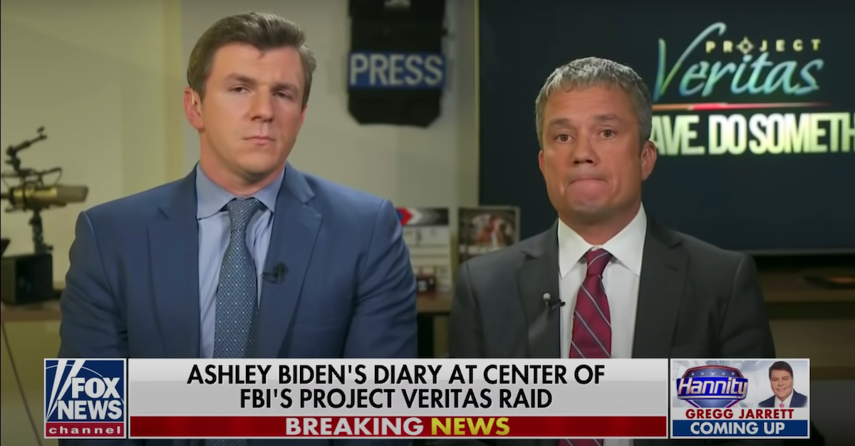 James O'Keefe and Project Veritas attorney Paul Calli appeared on Sean Hannity's FOX News program on Nov. 9, 2021.