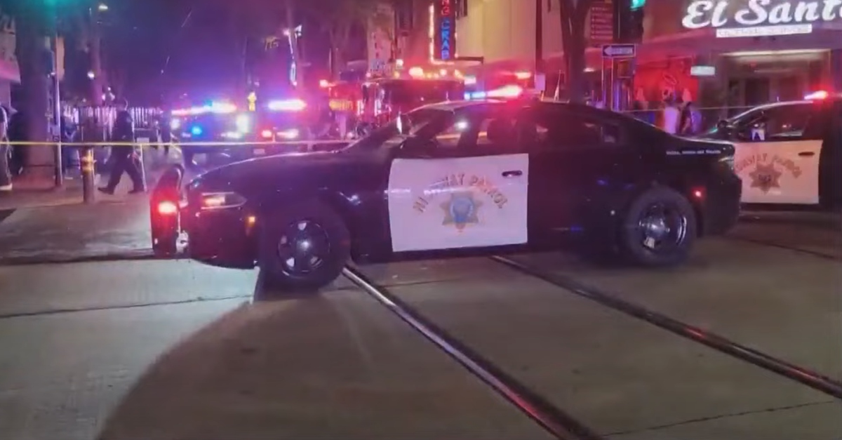 California Highway Patrol at scene of Sacramento mass shooting.