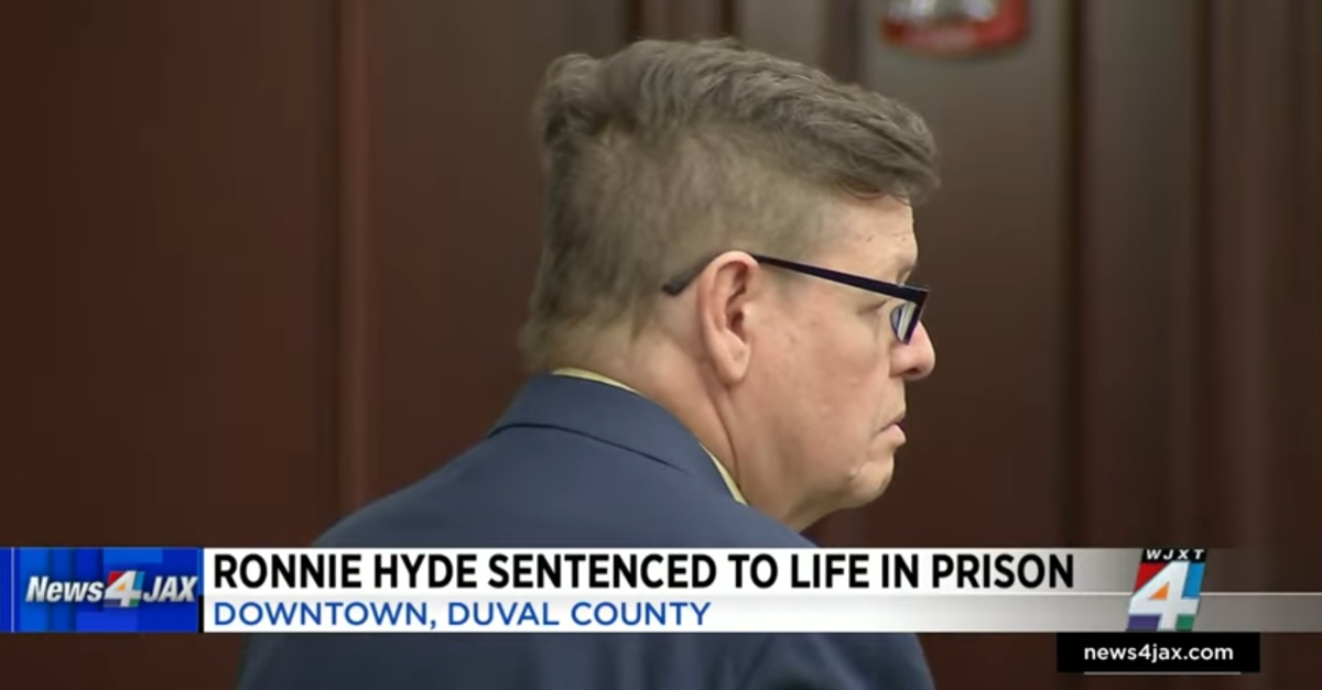 Ronnie Hyde in court.