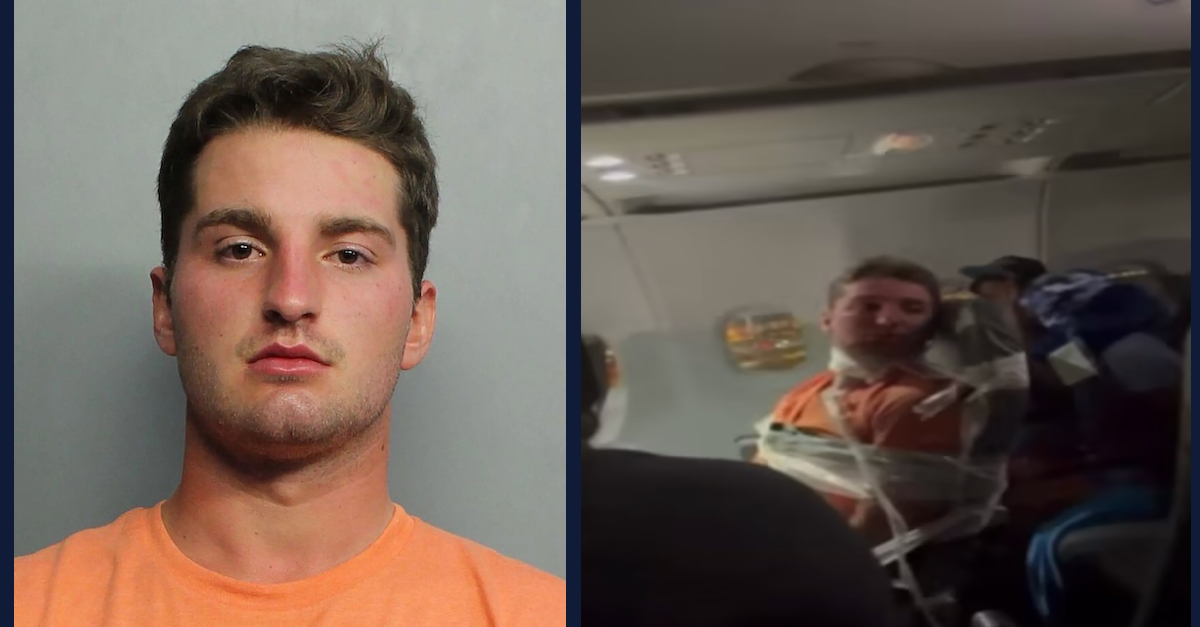 Maxwell Berry in a mugshot (L) and in cell phone footage (R)