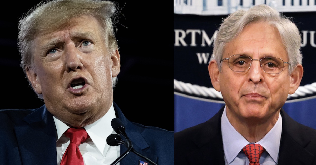 Donald Trump, Merrick Garland