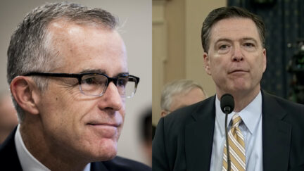 Andrew McCabe and James Comey