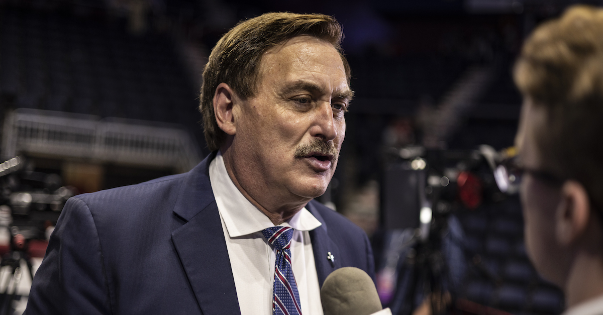 A photograph depicts Mike Lindell.
