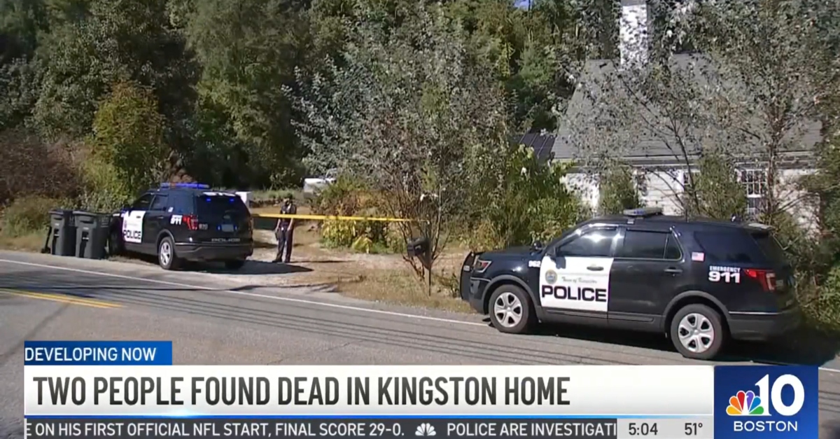 Police investigate murder-suicide in Kingston, Massachusetts.