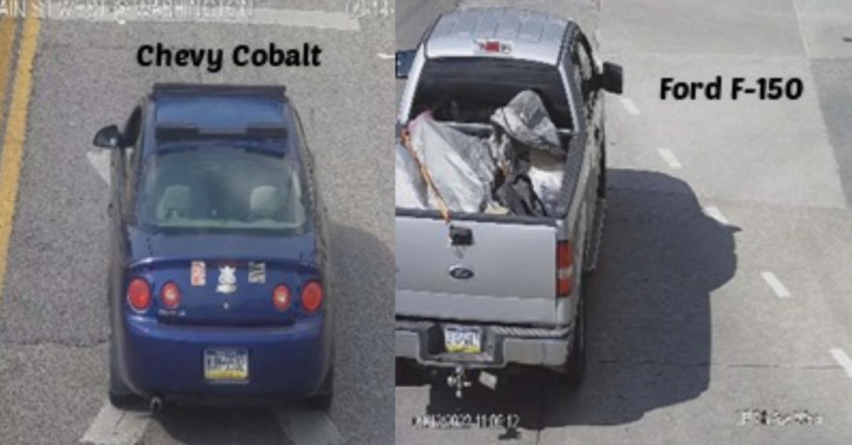 Chevy Cobalt and Ford F-150 linked to Eric Gibbs