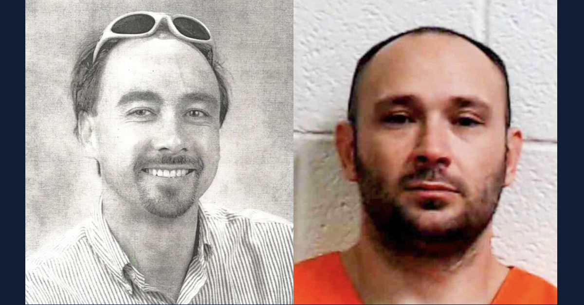 James Johansen (L) and his alleged killer Charles Michael 