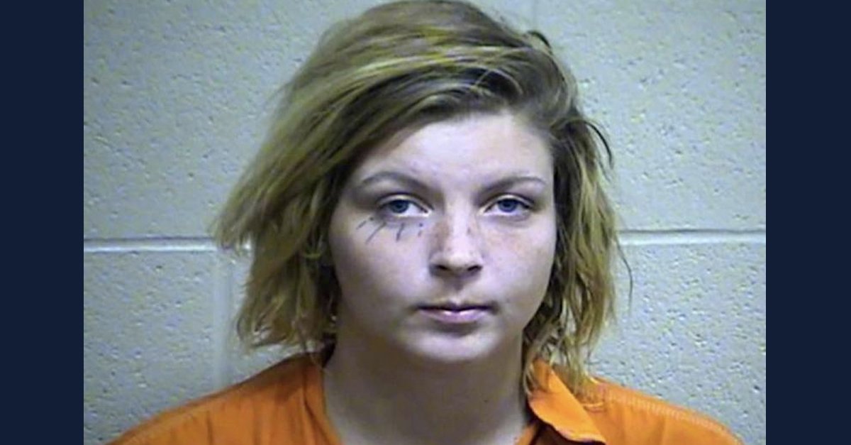 Samantha Shader appears in a mugshot