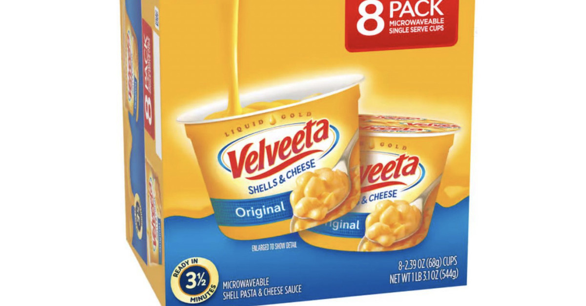 Velveeta mac&cheese packaging