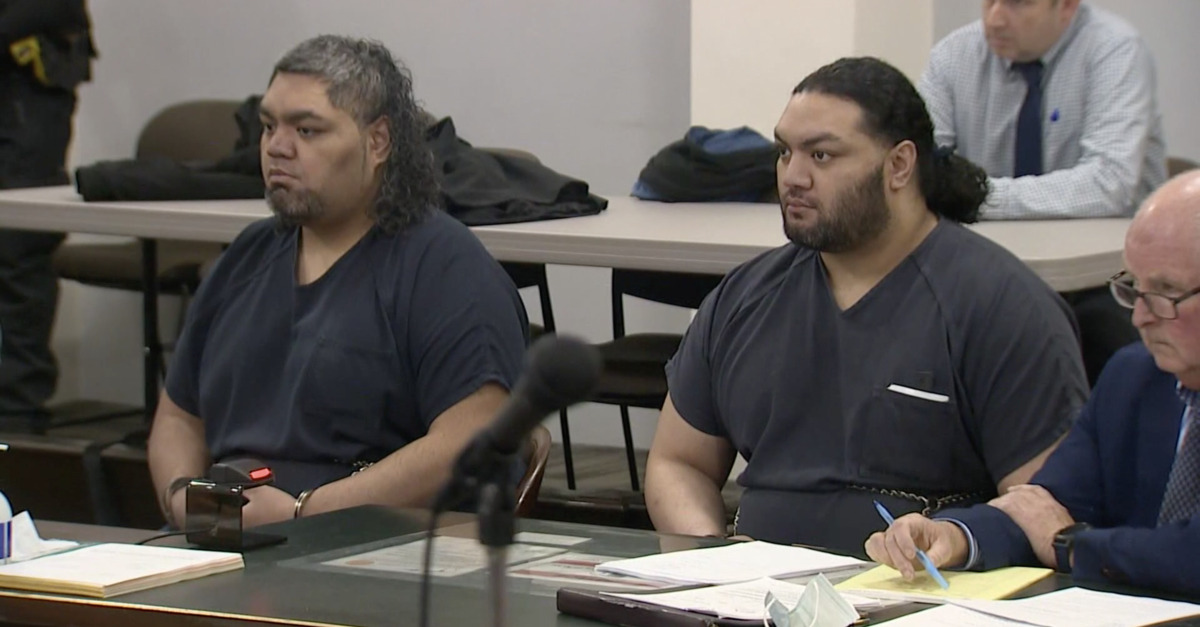 Jordan Afo (L) and Jareau Afo (R) learn their fate during a sentencing hearing