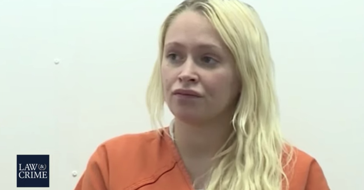 Kelsey Turner appears in a prison uniform