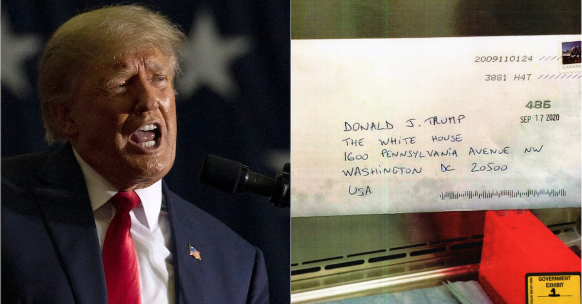 Trump ricin envelope