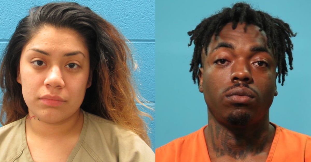 Guadalupe Navarro and Keerston Wilkerson were allegedly involved in murdering Larry Ortiz Jr. (Mugshots: Brazoria County Sheriff's Office)