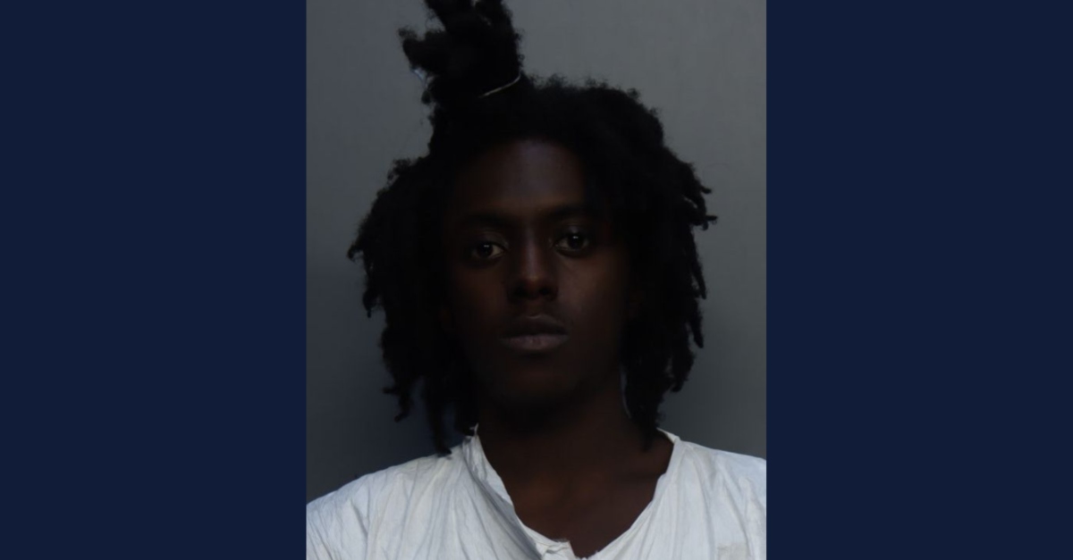 Keon Martavious Thornhill is said to have shot and killed his 14-year-old sister Brianna. (Mugshot: Miami-Dade County)