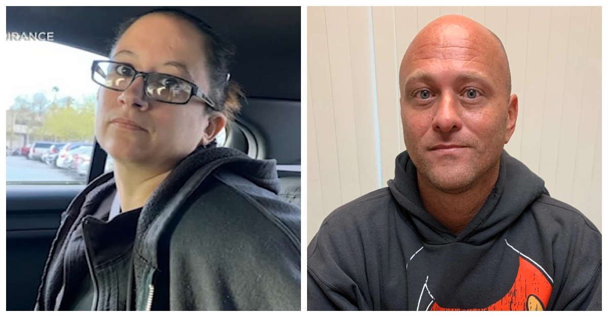 Kimberly Phelps, left, and her husband, Christopher face charges in a dangerous fake car crash insurance fraud scheme. (California Department of Insurance)