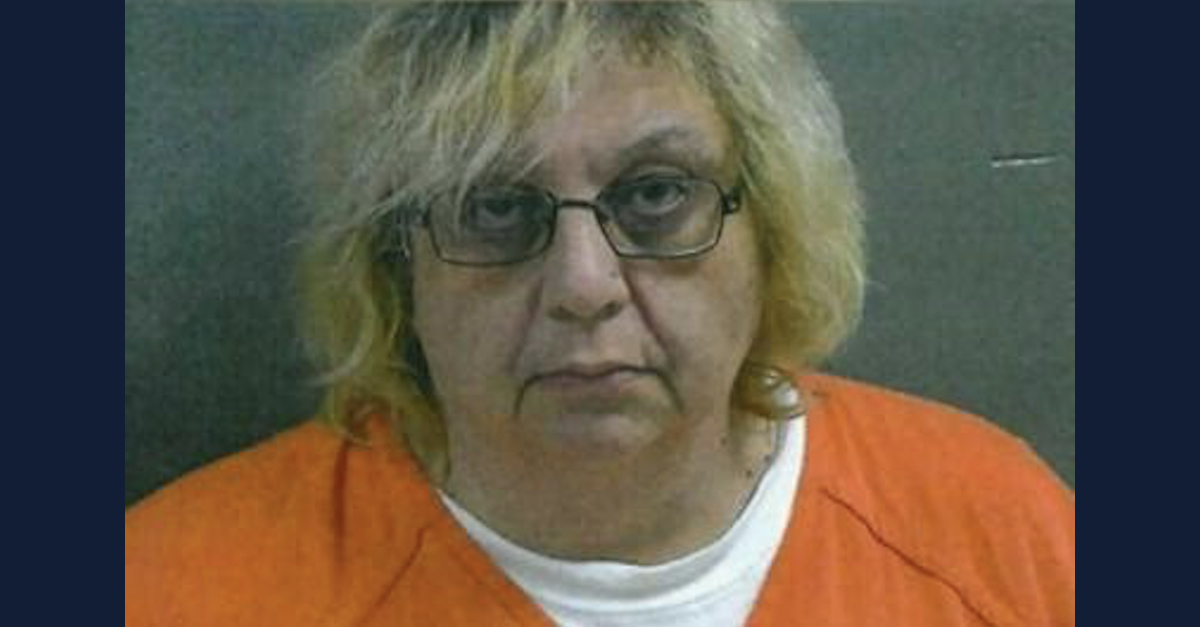 Marcy Oglesby appears in a mugshot